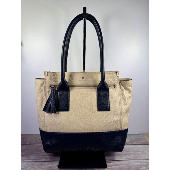Kate Spade Handbags - Kate Spade Southport Avenue Oden 100% Cowhide Leather Large Tote Bag